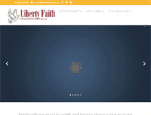 Tablet Screenshot of libertyfaithchurch.org